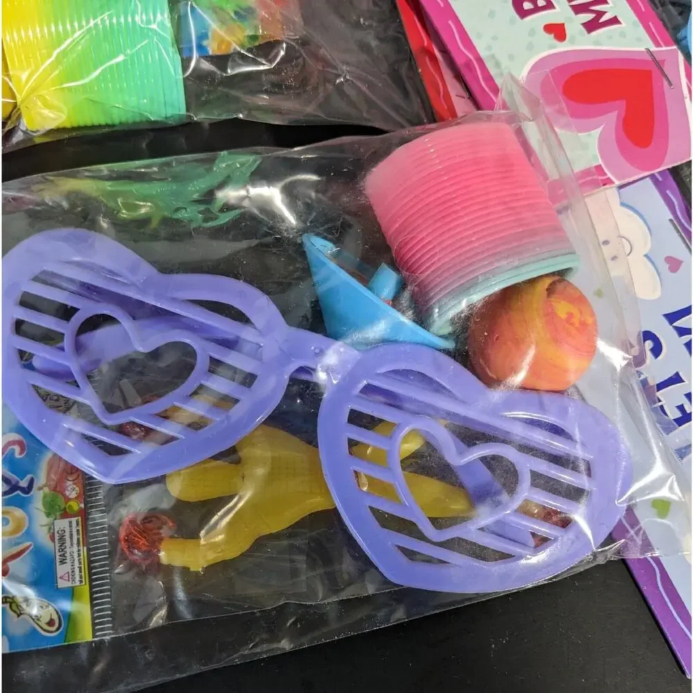 Kids Toys Striped Sunglasses Slinky Ball Top Figure